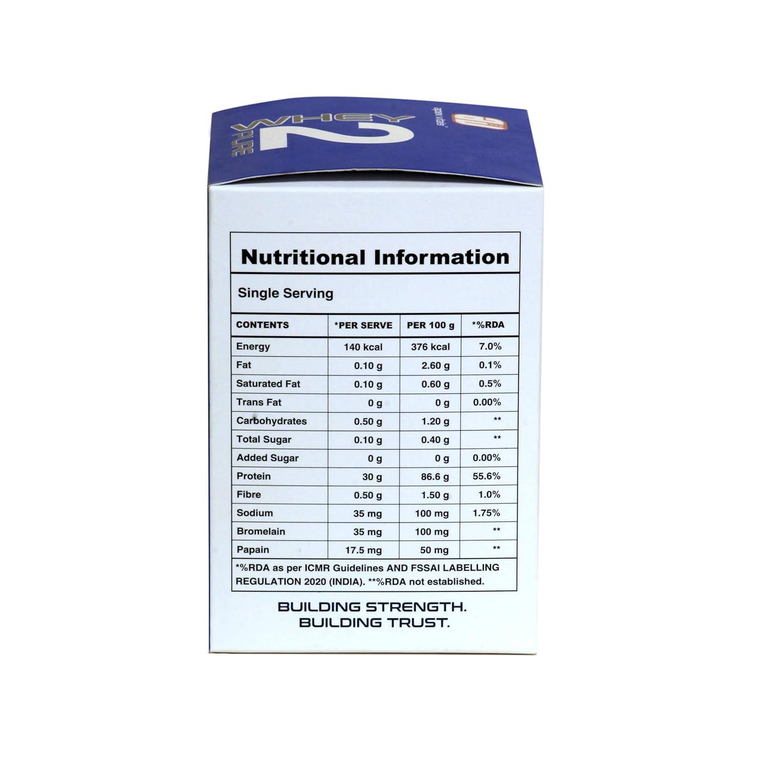 Whey 2 Pure Whey Protein Isolate & Hydrolyzed – 300 g (10 × 30 g Sachets)